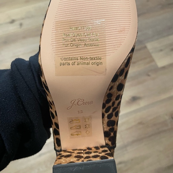 NWT / B J.Crew calf hair leopard bootie 12‎ - Picture 9 of 10